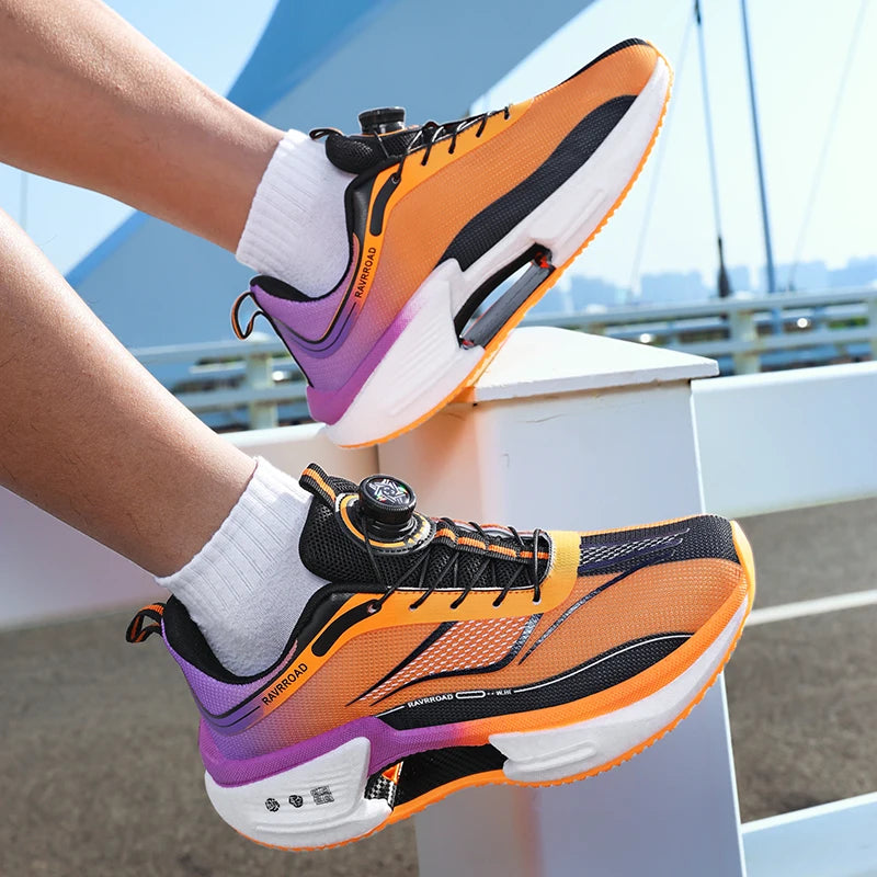 Parent-child casual sports shoes Four season new soft sole anti-slip breathable outdoor running shoes men women's light sneakers