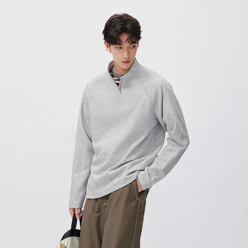 អាវយឺតប៉ាក់ Semir សម្រាប់បុរស ធន់នឹងកម្ដៅ ស្រូបយកសំណើម ពាក់កណ្ដាលអាវ ប្រឆាំងឋិតិវន្ត 2026 សម្លៀកបំពាក់រដូវរងាថ្មី ស្ទីលធម្មតាសម្រាប់ទីក្រុង
