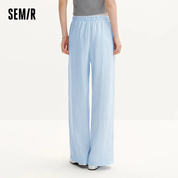 ខោស្ត្រី Semir ឆ្នាំ ២០២៦ ខោរលុងរឹង ចង្កេះយឺត ជើងធំទូលាយ ស្ទីលទីក្រុង ធម្មតា រាល់ថ្ងៃ ទន់ មានផាសុកភាព