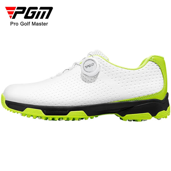PGM Men's Golf Shoes Summer Breathable Rotating Lace Sneakers XZ095