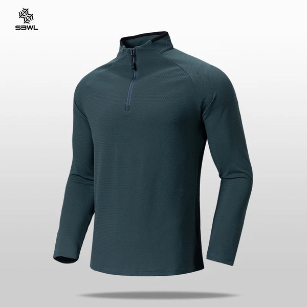 SBWL New High Quality Waffle Plaid Autumn Winter With Warm Long Sleeve T-Shirt Fashion Outdoor Sports Ski Warm Shirt Tops