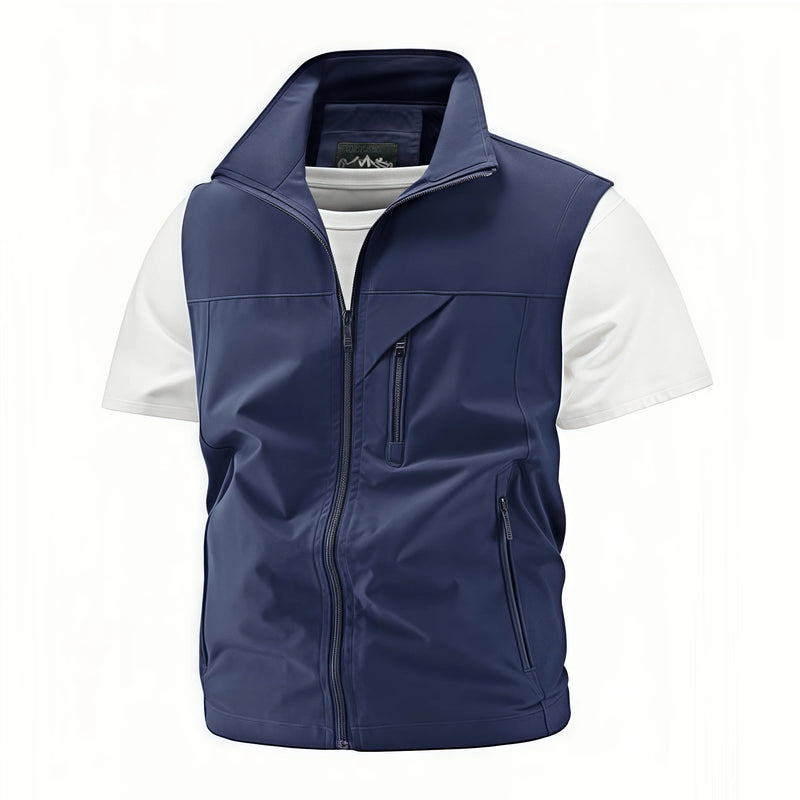 Trendy Fishing Vest Multi-Pocket Vest High-End Custom Text Logo Printed Brand Work and Leisure All-Match