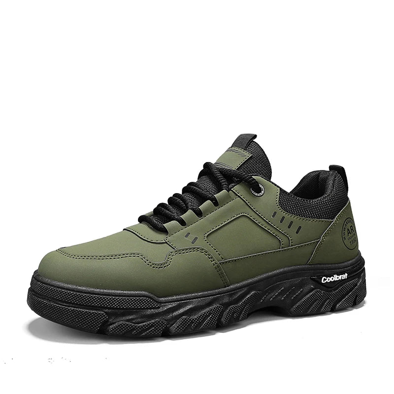 Men's Tooling Shoes Four Season Soft-sole Non-slip Comfort casual Walking Shoes Outdoor fashion Breathable Labor Protection Shoe