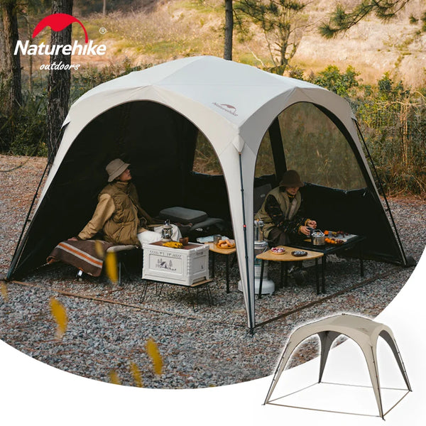 Naturehike Camping Tent Outdoor One-Touch Tent Family Travel DIY Car Tent Shelter 4 Person Quick Automatic Opening Fishing Tent