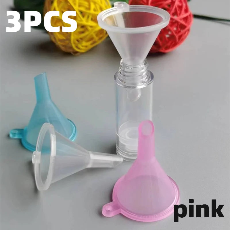 3pcs Mini Funnels,Small Clear Plastic Funnels for Bottle Filling,Perfume,Essential Oils,Arts And Crafts Supplies.Allocation tool