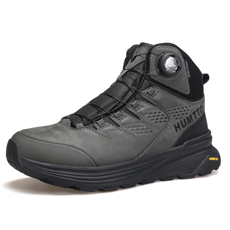 HUMTTO Hiking Shoes Winter Camping Men's Sports Shoes for Men Breathable Trekking Boots Man 2024 Leather Outdoor Safety Sneakers