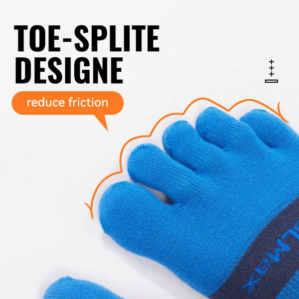 WRELS 1/2/3pairs COOLMAX Five Finger Socks Athletic Breathable Compression Running Hiking No Show Quick Dry Toe Socks Men Women