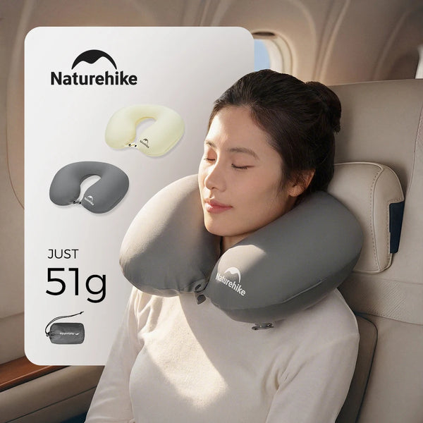 Naturehike 2026 New 51g Ultra-Lightweight TPU Inflatable Neck Pillow Portable Outdoor Nap Pillow Airplane Rest Pillow