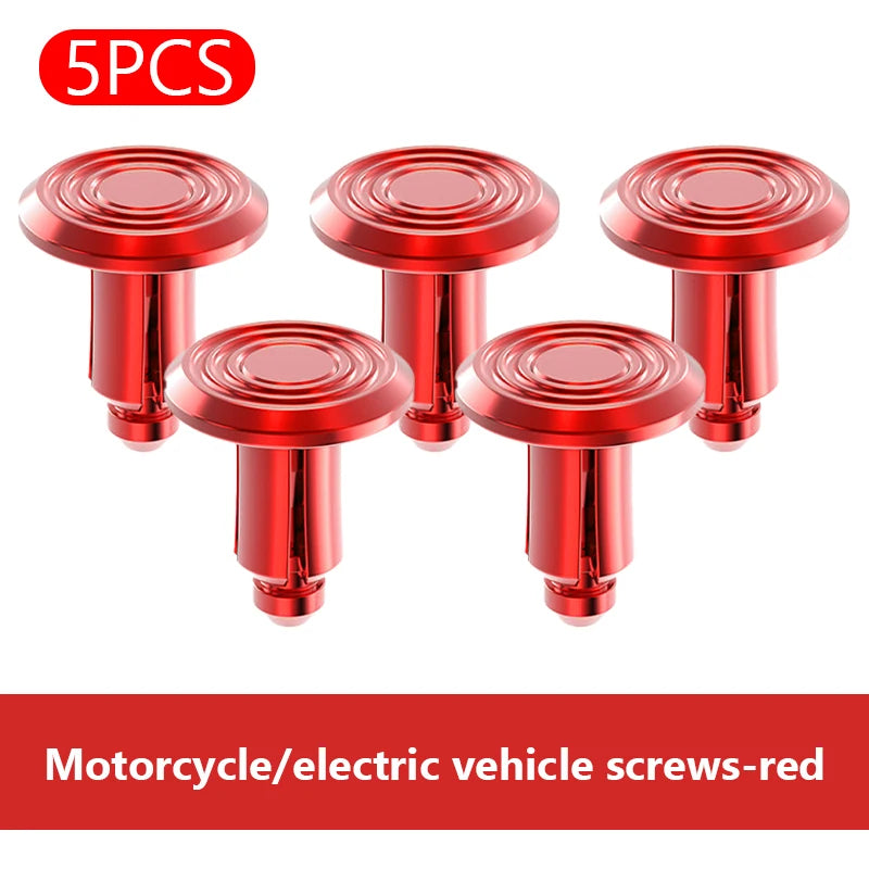 SEAMETAL 5/10PCS 6mm Motorcycle Expansion Buckle Aluminum Alloy Electric Vehicle Screw Nuts for Replacing Shell Buckle Accessory