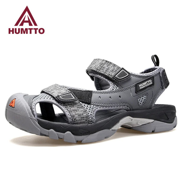 HUMTTO Summer Sandals Breathable Hiking Shoes for Men Outdoor Water Beach Mens Sandals Camping Fishing Climbing Aqua Sneaker Man