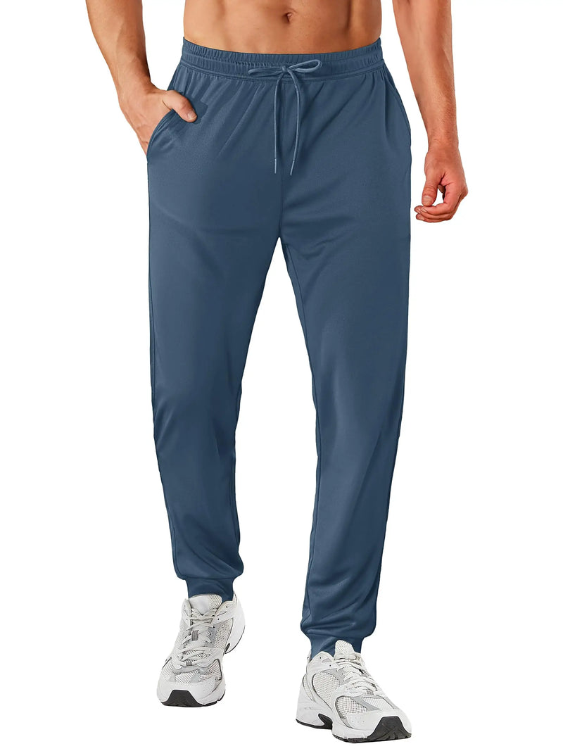 TACVASEN Lightweight Sport Pants Mens Quick Dry Elastic Waist Running Pants Outdoor Gym Workout Athletic Pants Sweatpants Jogger