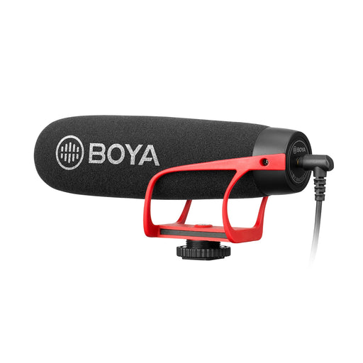 BOYA BY-BM2021 Shotgun-Mic Video Microphone Condenser On-Camera Mic for Smartphone DSLR Camera, Camcorder, Interview Recording BY-BM2021 R