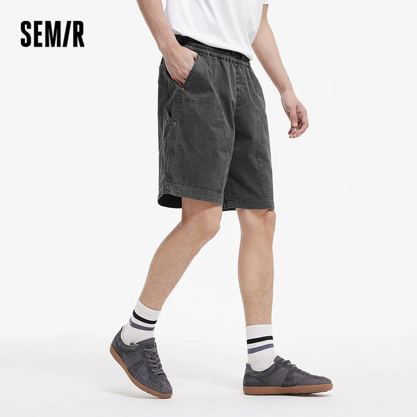 ខោខ្លីបុរស Semir ឆ្នាំ ២០២៦ សម្លៀកបំពាក់ធ្វើការក្រៅផ្ទះ ស្ទីលត្រជាក់ មានអារម្មណ៍ប្រឆាំងនឹងបាក់តេរី រលុង ត្រង់
