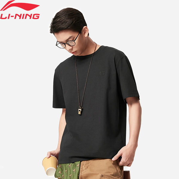 អាវយឺតបុរស Li-Ning រចនាបថកីឡា ៧៥% កប្បាស ២៥% ប៉ូលីអេស្ទ័រ រាងធម្មតា អាវយឺត Lining ប៉ាក់ឡូហ្គោ ស្រួលពាក់ AHSV145