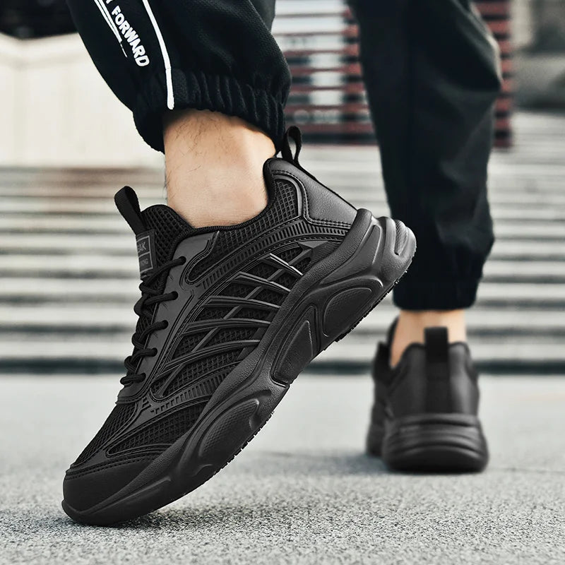 Men's light casual sneakers Four seasons soft sole breathable non-slip comfort fashion outdoor walking speed running sports shoe