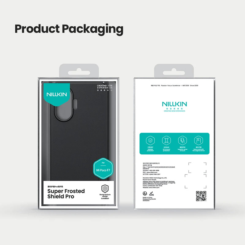 For Xiaomi Poco F7 Case NILLKIN Super Frosted Shield Pro TPU Frame PC Shell Luxury Shockproof Back Cover For Xiaomi Poco F7 Case