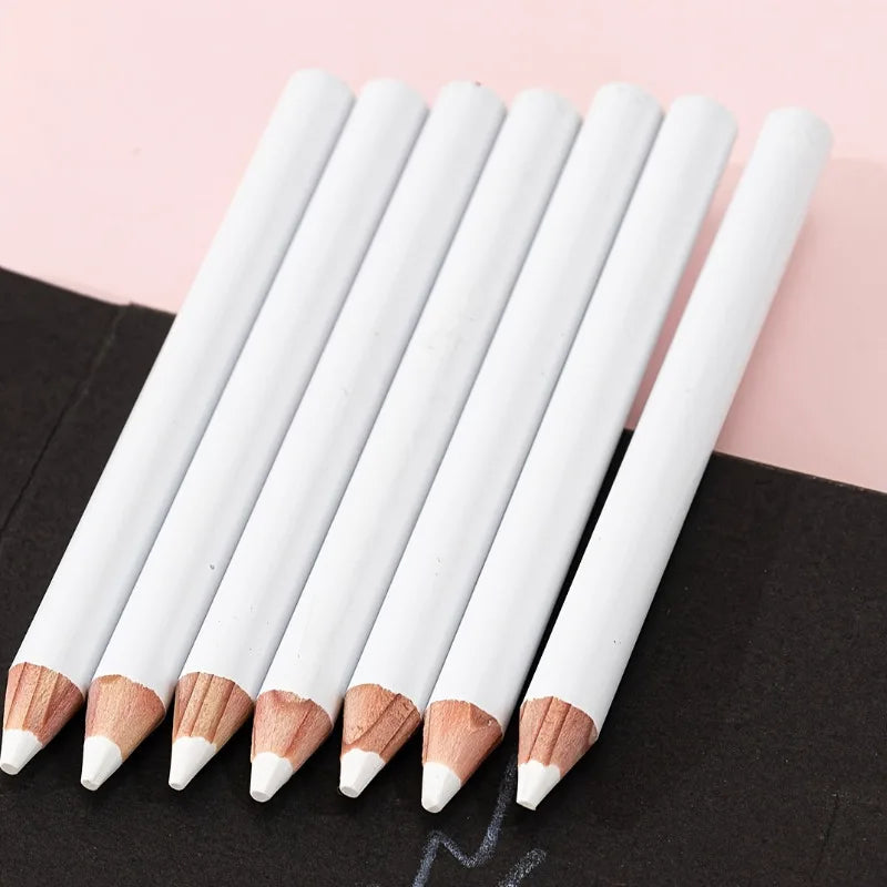 White Chalk Marking Pencils , Comfortable Design -  for Sewing, Fabric Work, Dressmaking,And Quilting pattern quilting templates