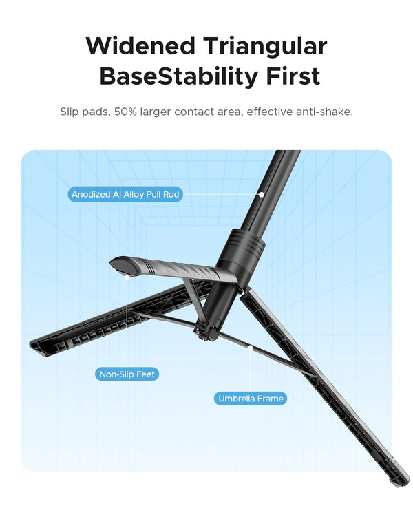 ORICO 2.15m Aluminum Selfie Stick Tripod BT Remote 360° Rotatable for iPhone Mobile Phone Camera Live Streaming Travel