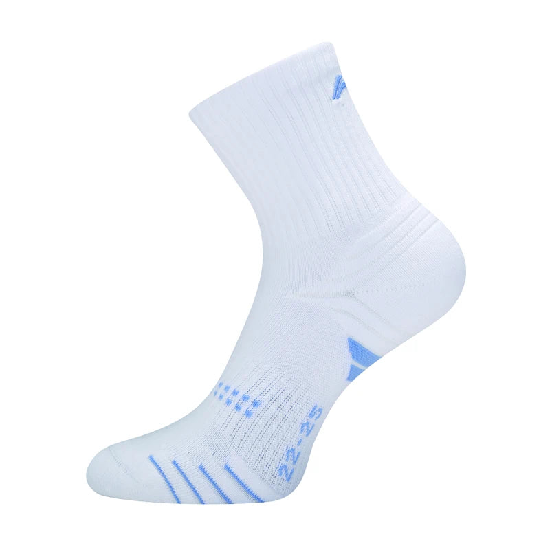 ស្រោមជើងវាយសី Li-Ning សម្រាប់នារី ទំហំ 22-24 សង់ទីម៉ែត្រ មានខ្យល់ចេញចូលបាន ស្រោមជើងកីឡាអាជីព LiNing AWSV162