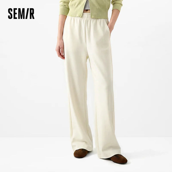 ខោ Semir សម្រាប់នារី ជើងធំទូលាយ ចង្កេះយឺត ខោកីឡា ខោធម្មតា ខោស្លីម ខោរដូវស្លឹកឈើជ្រុះ ស្លៀកប្រចាំថ្ងៃ 2026