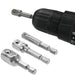 Chrome Vanadium Steel Socket Adapter Hex Shank to 1/4" 3/8" 1/2" Extension Drill Bits Bar Hex Bit Set Power Tools tightly Newest