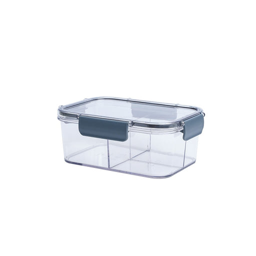 400/800/1100ML Food Storage Container Plastic Multifunctional Refrigerator Box Lunch Box Food Preservation Storage Box with Lid 1100ml compartment