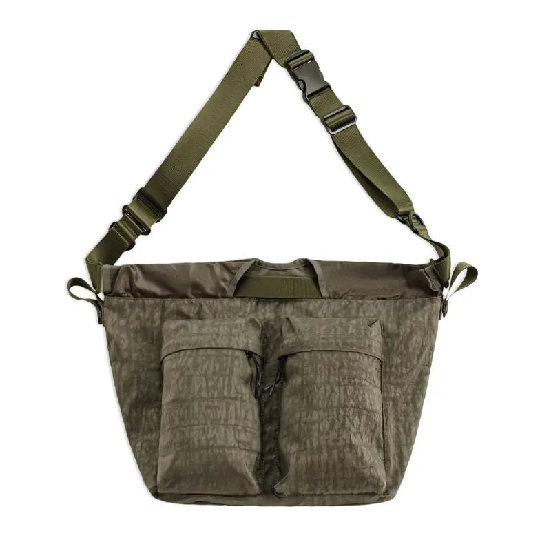 Maden Vintage Pilot Helmet Bag Large Capacity Military Green Tactical Crossbody Bag for Men Outdoor Carryall Handle Hiking Pack