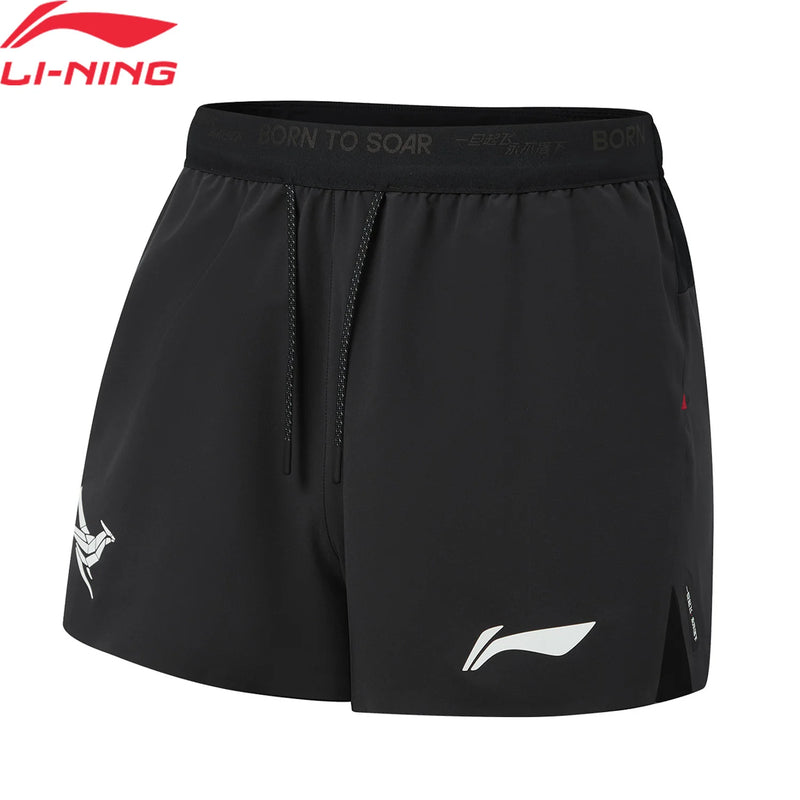 ខោខ្លីរត់ប្រណាំងបុរស Li-Ning Dragonflight LN COOL 89% Polyester 11% Elastane ស្ងួតរហ័ស ខោទ្រនាប់ LiNing ទំហំធម្មតា AKSW693