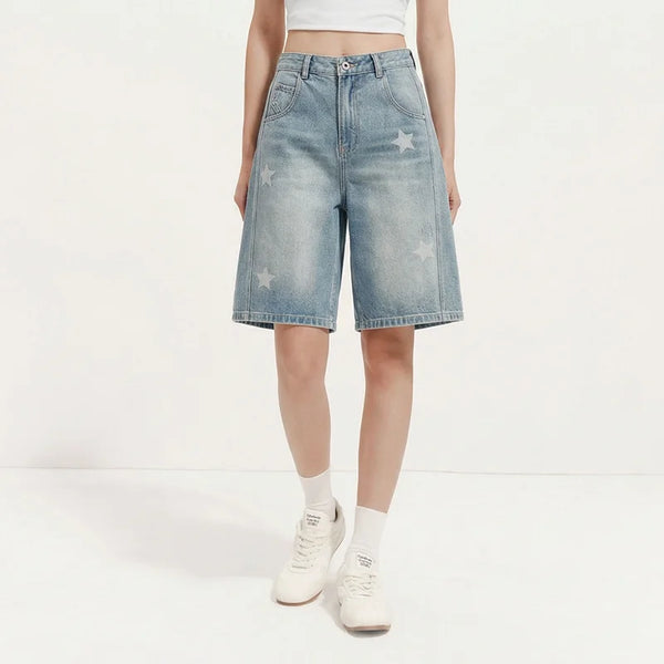 ខោ Semir សម្រាប់នារី ខោ Denim រលុងបែប Vintage ស្លៀករដូវក្តៅឆ្នាំ ២០២៦ រលុង សមល្មម ប្រវែងជង្គង់