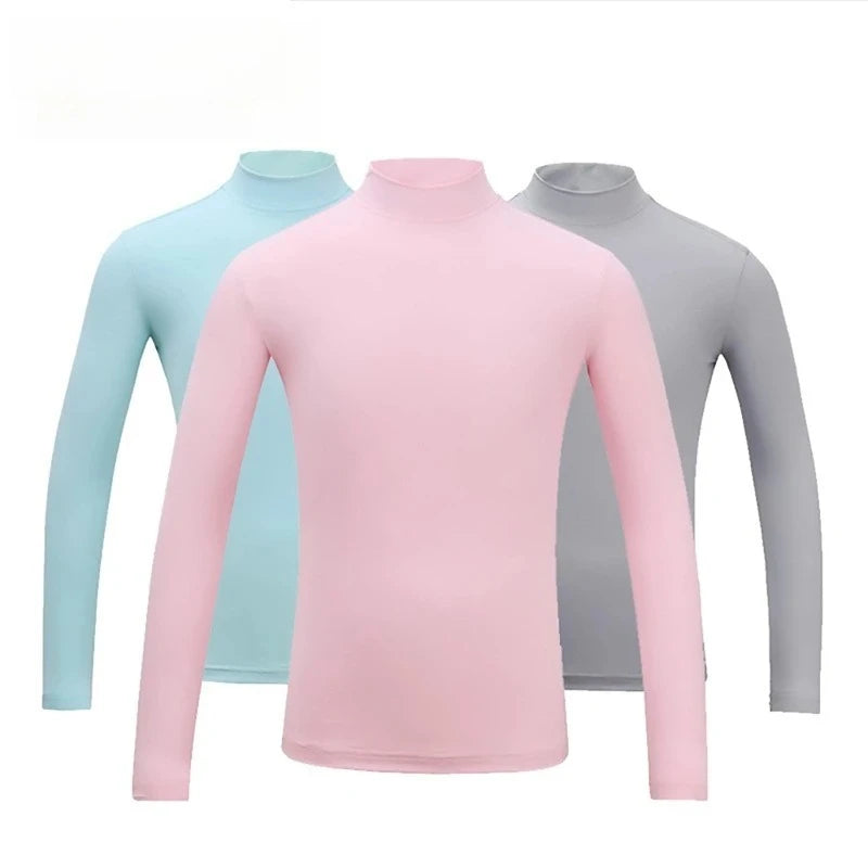 Girls Golf Sunscreen Primer Summer Ice Silk Breathable Shirts YF137
