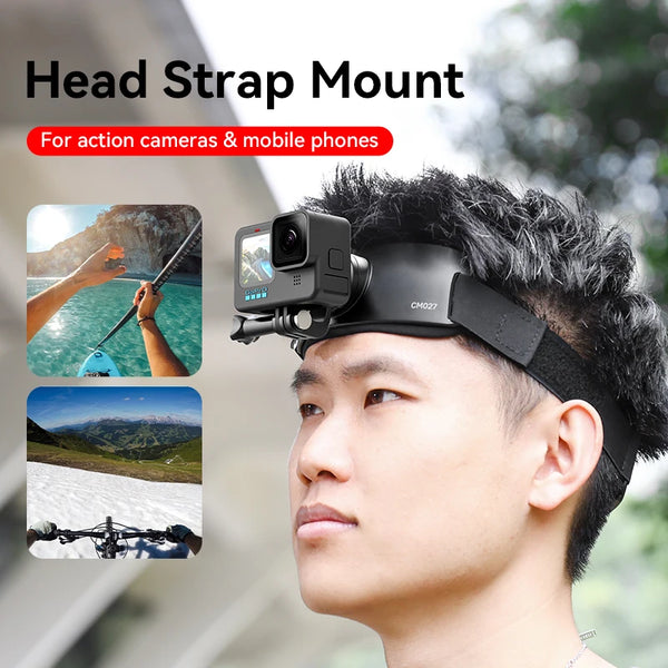ខ្សែរក្រវ៉ាត់ Ulanzi CM027 សម្រាប់កាមេរ៉ាសកម្មភាព ម៉ោនទូរស័ព្ទដៃ ជាមួយនឹងការបង្វិល 360 ដឺក្រេ សម្រាប់ GoPro ជិះកង់ នេសាទ រត់ ជិះទូក កីឡា