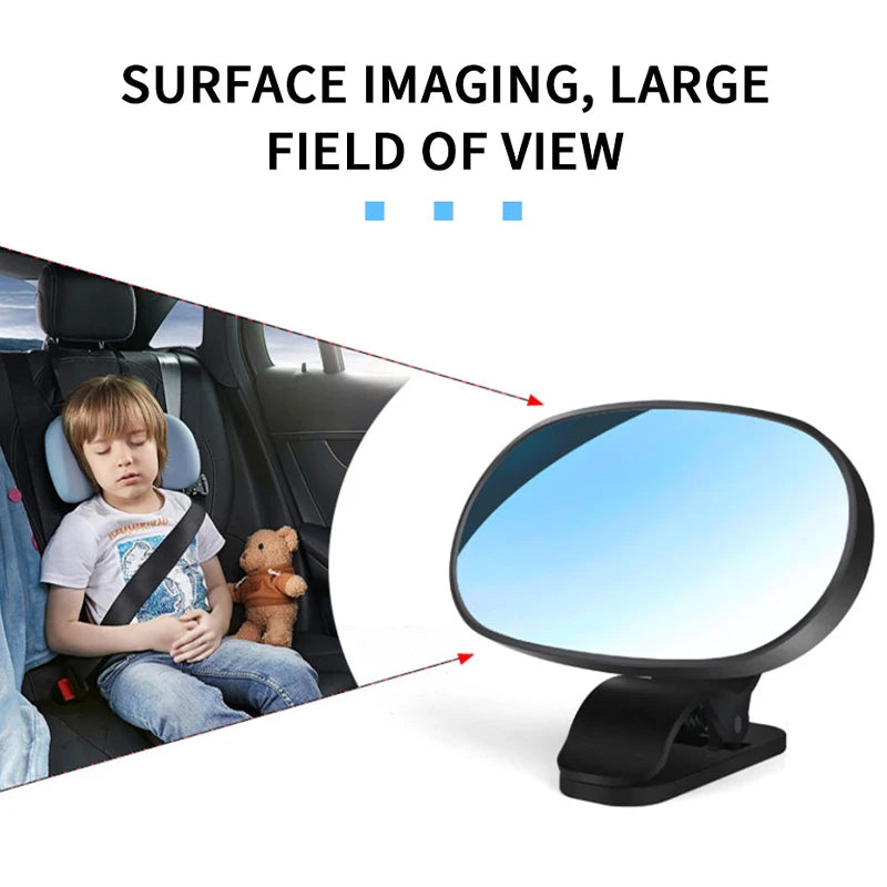 SEAMETAL Car Rearview Mirror Wide View Safety Mirrors for Windshield Infant Car Seats Clear Reflection 360 Degree Adjustable