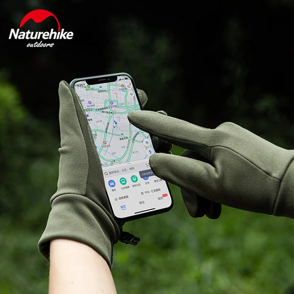 Naturehike Winter Gloves Down Filling Waterproof Gloves Touchscreen Ultralight Camp Skiing Sports Gloves Outdoor Cycling Gloves