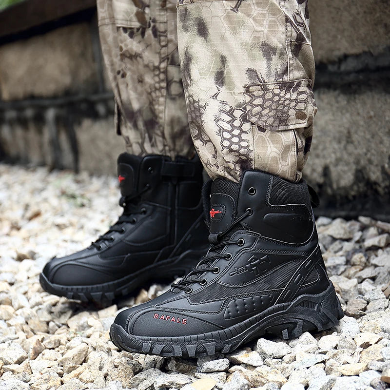 Men's outdoor combat boots four seasons breathable jungle professional protective tactics training boots casual sneakers boots