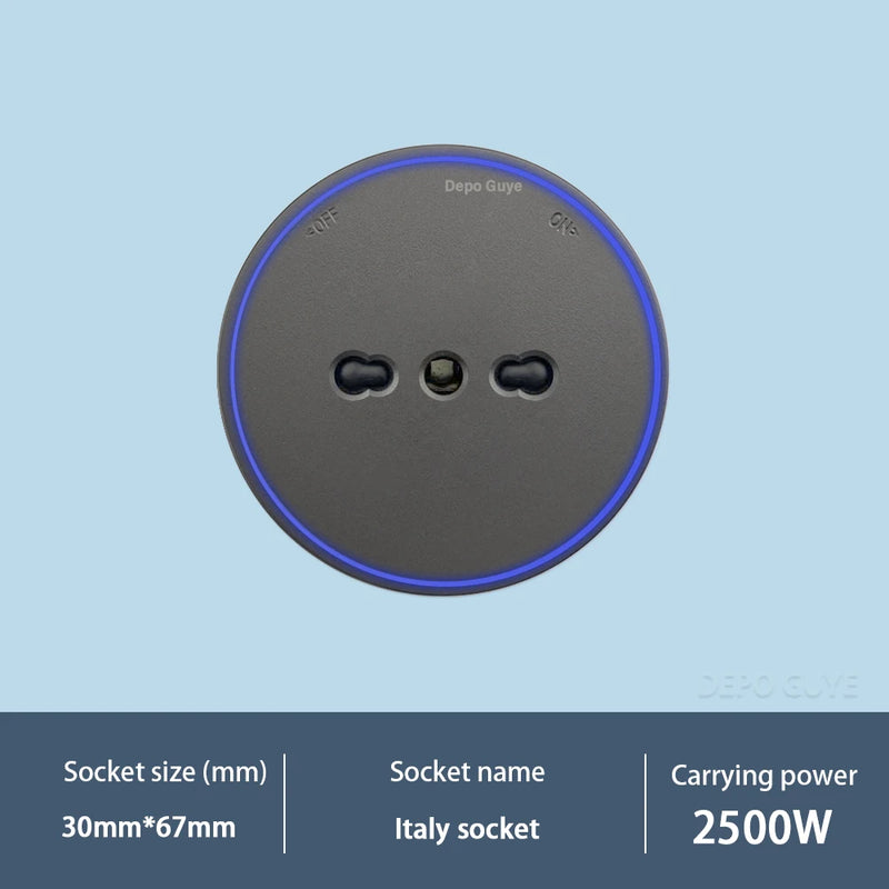 Power Track Socket EU/France/Italy/Israeli/UK/US Home Kitchen Romovable Adapterr Plug With USB Type-c Universal Outlet