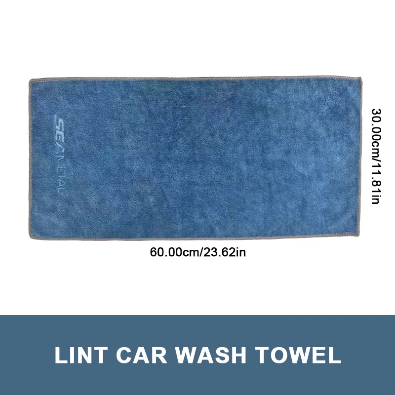 SEAMETAL Car Wash Microfiber Towel Lint-Free Car Cleaning Towels Ultra-Soft Fast Drying Absorbent Cloth for Car Wash Accessories