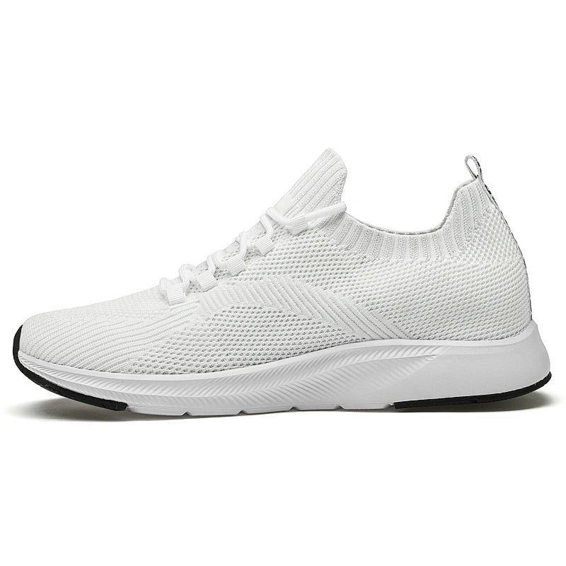 Men Walking Shoes Trendy Mesh Breathable Comfort Summer Running Shoes 2026 New Height Increasing Soft Soled Tennis Shoes for Men