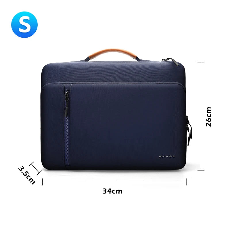 BANGE Slim Laptop Sleeve Bag 14-15.6 Inch Notebook Pouch for Men's Shockproof Computer Briefcase for Business Travel Laptop Case
