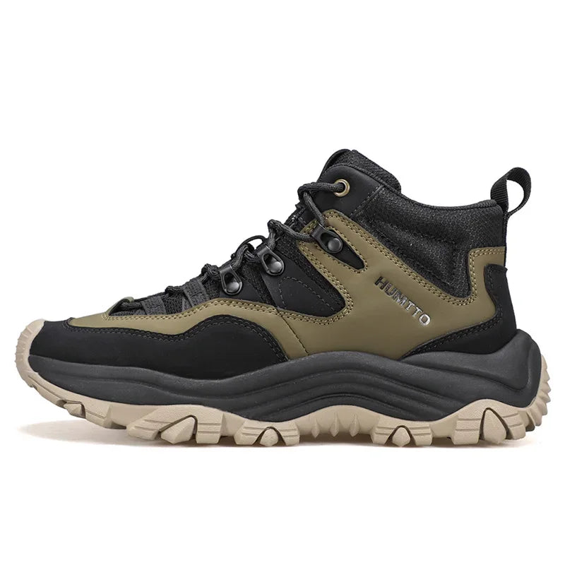 HUMTTO Winter Hiking Shoes Breathable Trekking Boots for Men Outdoor Camping Men's Sports Shoes Non-slip Safety Sneakers Man