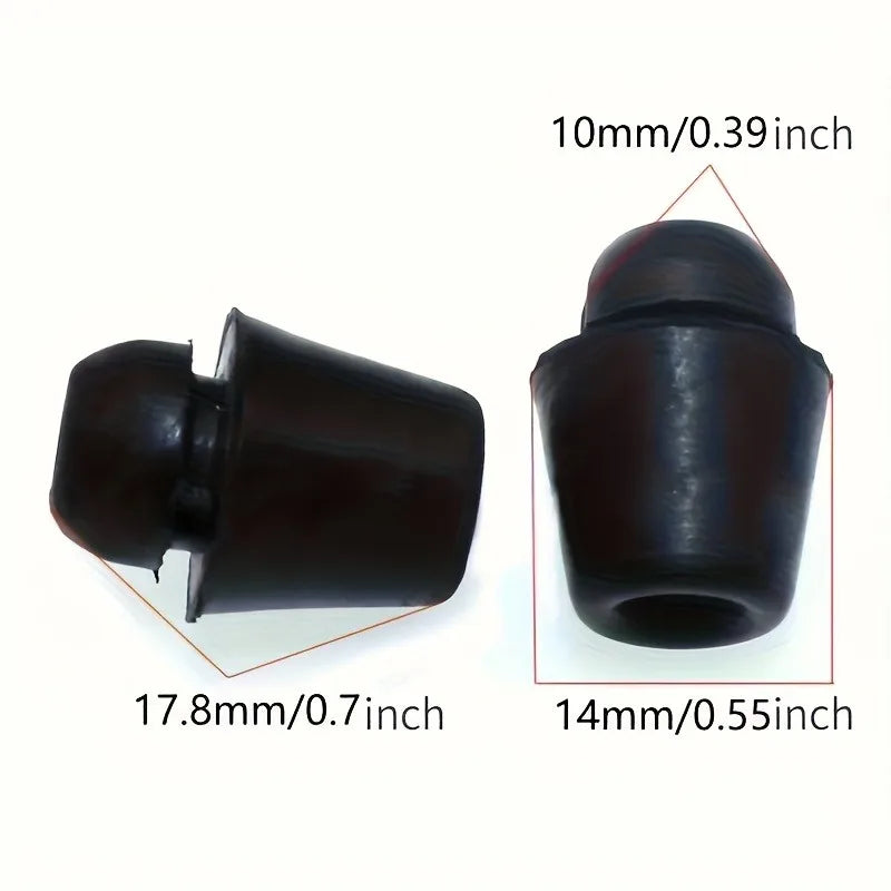 10pcs Black Door Protectors,Anti-Impact Rubber Bumpers,Self-Adhesive Bumpers for Quieter Door Operation And Enhanced Durability