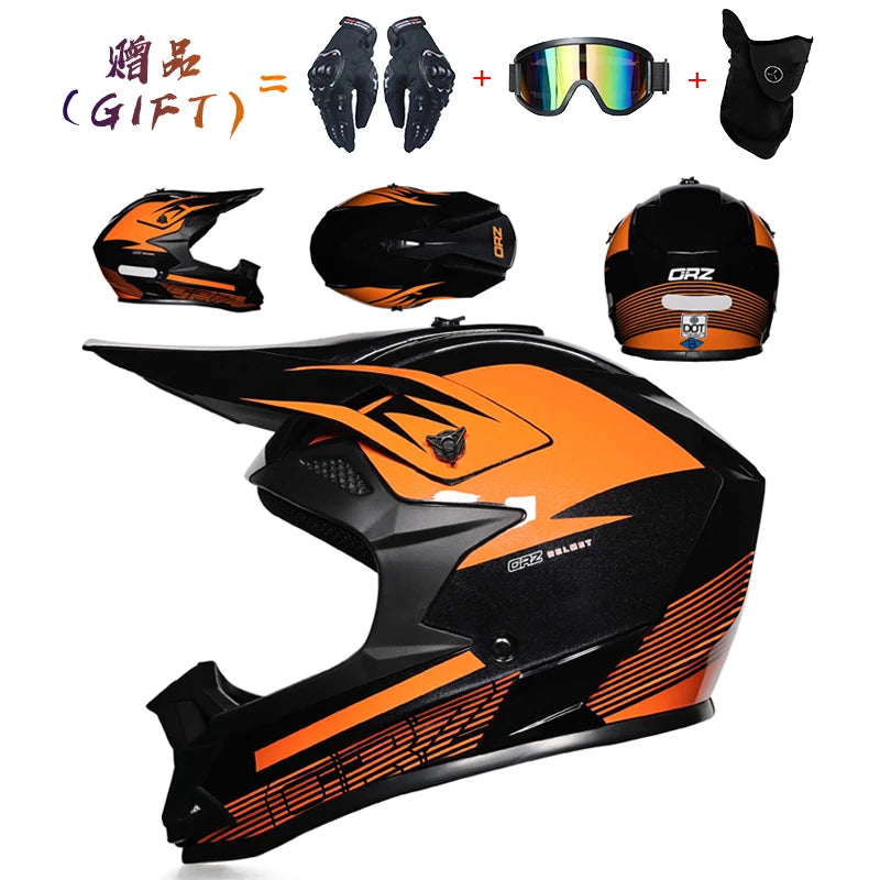 Light Off-road Motorcycle Helmets downhill racing Full Face Helmet Motorcycle Helmet DOT approved cross helmet