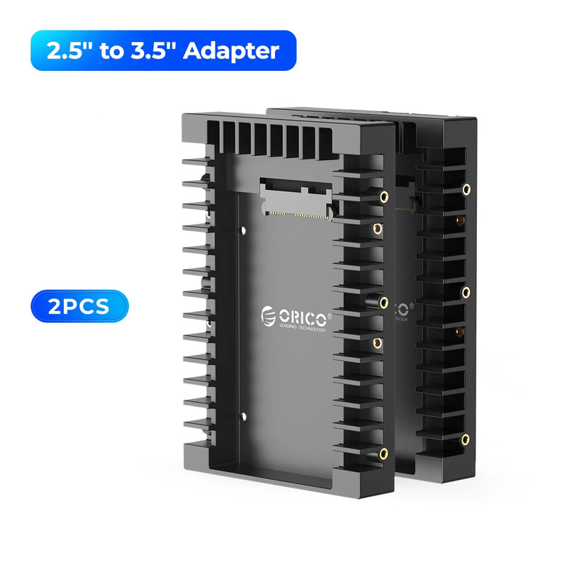 ORICO 2.5 to 3.5 inch Hard Drive Caddy Support SATA 3.0 Support 7 / 9.5 / 12.5mm 2.5 inch SATA HDD and SSD Computer Accessories