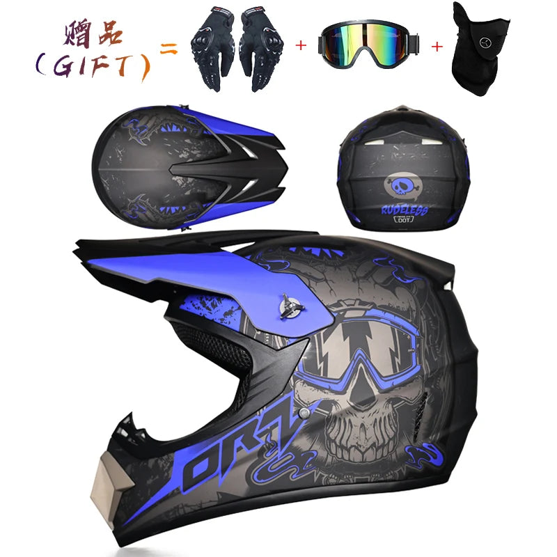 Motorcycle off-road helmet Cascos para Motos ATV all terrain beach bike helmet bicycle DH downhill full helmet capacete