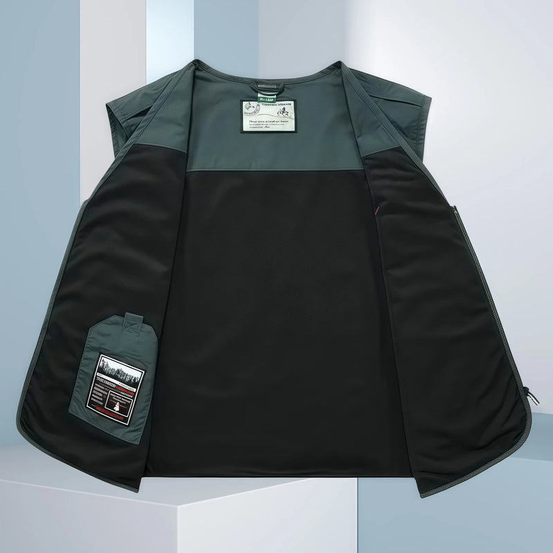 Sleeveless Jacket Cargo Vests Men Outdoor Multi Pockets Photography Summer Thin Mesh Breathable Waistcoats Male Casual Vests