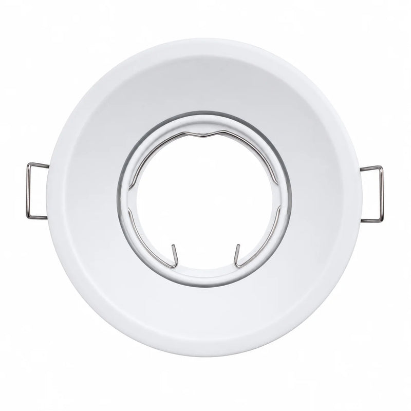 ស៊ុមភ្លើងបំភ្លឺ JOYINLED GU10 MR16 ការតុបតែងពិដាន LED ដែលអាចលៃតម្រូវបានសម្រាប់អំពូលភ្លើងកាត់ចេញ 60mm ពណ៌ខ្មៅ ស