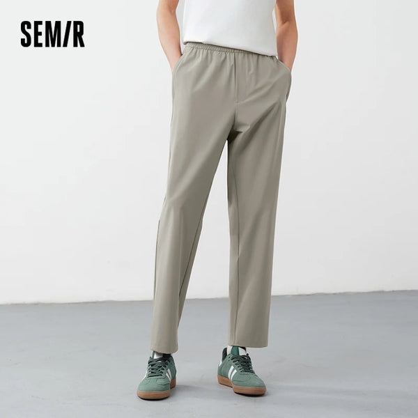 ខោបុរស Semir ត្រជាក់ 2026 ងាយស្រួលថែទាំ Jogger ទម្ងន់ស្រាល រចនាប័ទ្មទីក្រុង ធម្មតា ទន់ មានផាសុកភាព ពាក់ប្រចាំថ្ងៃ ទាន់សម័យ អាចបត់បែនបាន