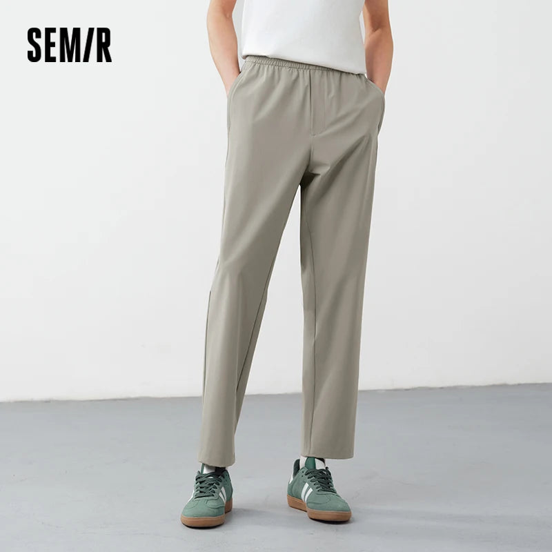 Semir Men Pants Cooling 2026 Easy Care Jogger Lightweight Urban Casual Style Soft Comfortable Daily Wear Trendy Versatile