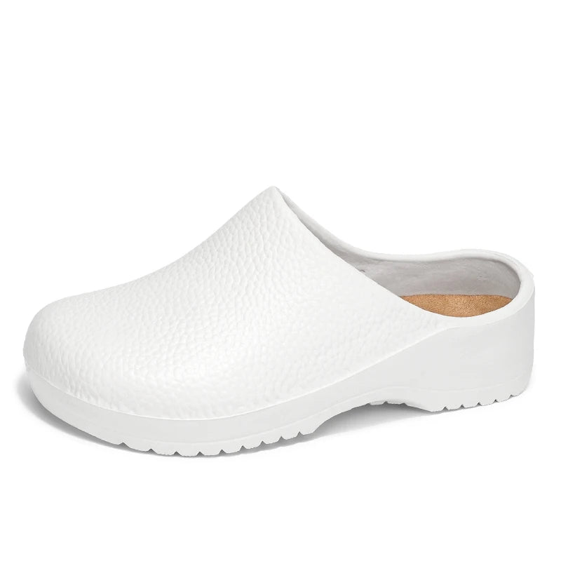 Hotel kitchen non-slip oil-resistant Chef's shoes Casual flat work safe Men's shoes Breathable comfort couple plus size slippers