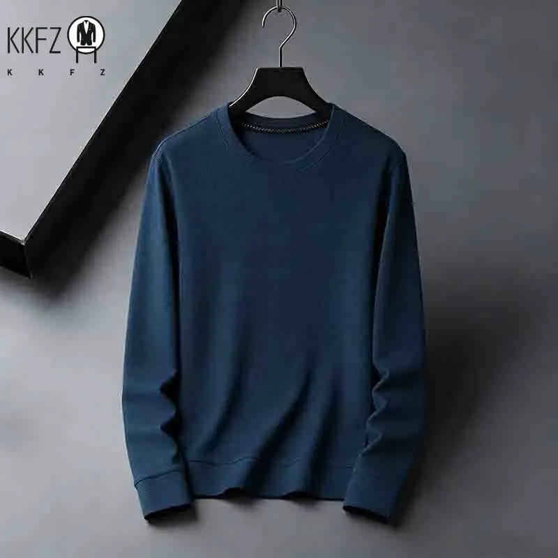 Fashion Men's Dusty  Crew Neck Long Sleeve Knit Top Slim Fit Casual Wear for Street Style & Commute