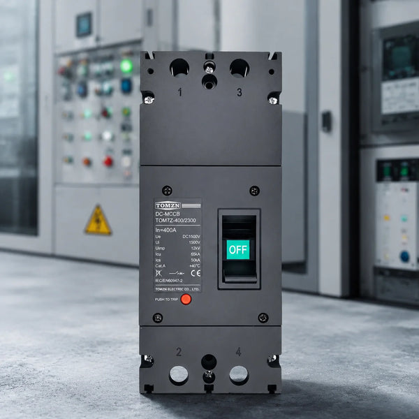2P DC MCCB Type 1500V 300A/400A High-Current Molded Case Circuit Breaker, Overload Protection Switch for Solar PV System